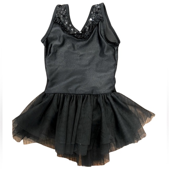 Danshuz Girls Sequin Tank Dress Leotard size 6x/7 excellent condition - Picture 1 of 6
